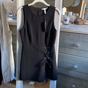 Lace up detail BCBG romper